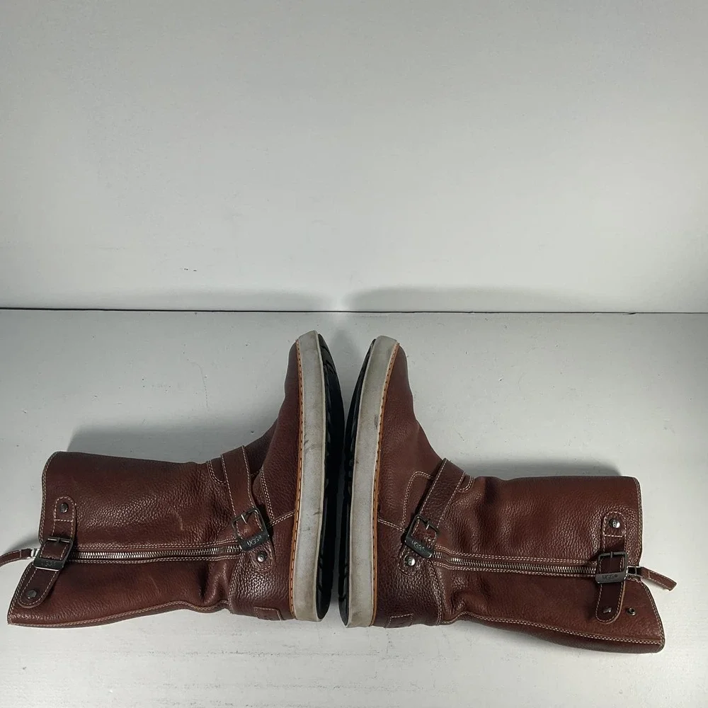 Brown Leather Women's Boots - Picture 5 of 9